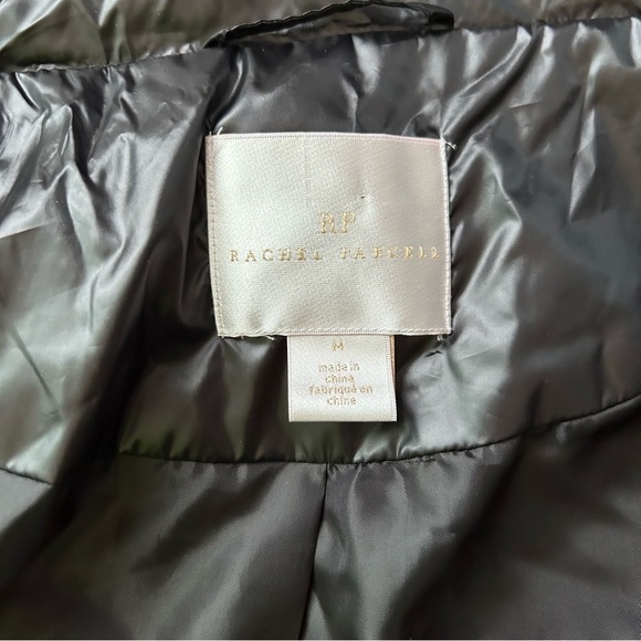 Rachel Parcell Puffer Jacket w/ Hood in Black Sz M - Picture 7 of 8